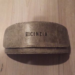 Cinzia faux snakeskin Sunglass Case